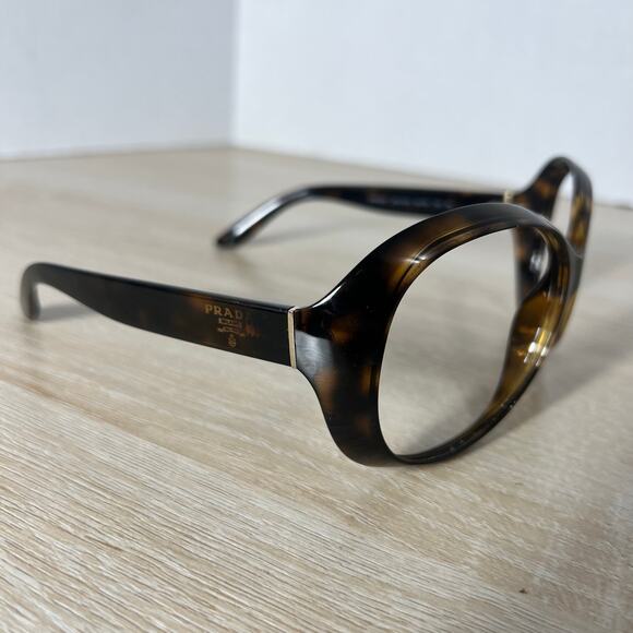 Prada SPR04O 2AU-6S1 Oversized Sunglasses Dark Tortoise Shell 62-18-130 main image 4